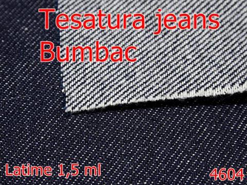 Tesatura jeans bumbac 1500 mm BBC bleumarin 4604 de la Metalo Plast Niculae & Co S.n.c.