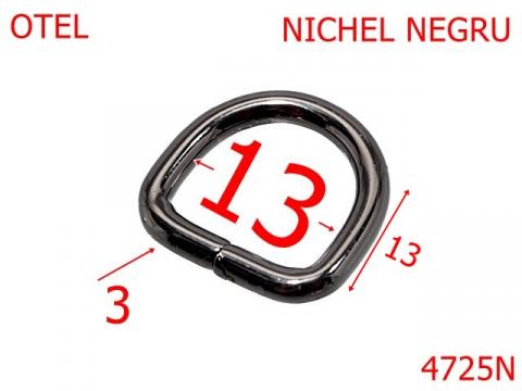 Inel D marochinarie pentru genti si posete 4725N de la Metalo Plast Niculae & Co S.n.c.