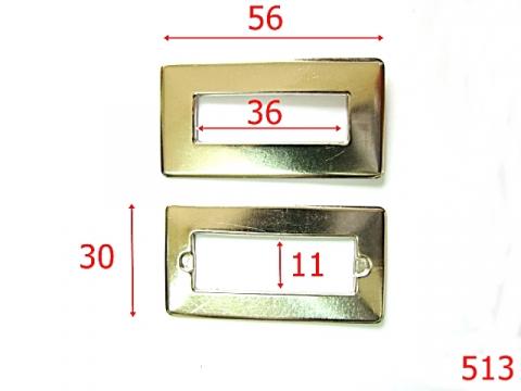 Ochet dreptunghiular 4 cm 36 mm nichel 2G7 N11 513 de la Metalo Plast Niculae & Co S.n.c.