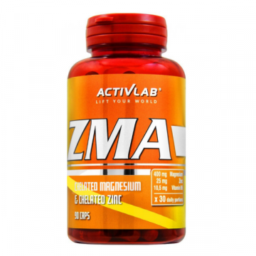 Supliment Activlab ZMA 90 capsule Zinc + Magneziu + B6 de la Krill Oil Impex Srl