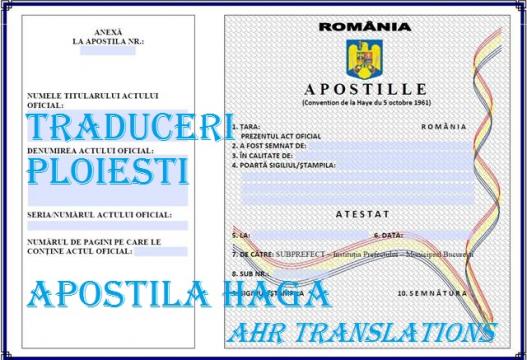 Traduceri apostila Haga Ploiesti-Prahova - supralegalizari