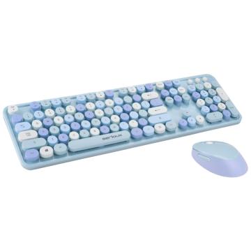 Kit tastatura + mouse Serioux Retro 9900BL, wireless 2.4GHz