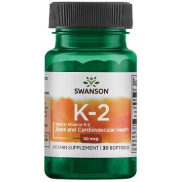 Supliment alimentar Swanson Vitamin K2 - Natural, 50mcg