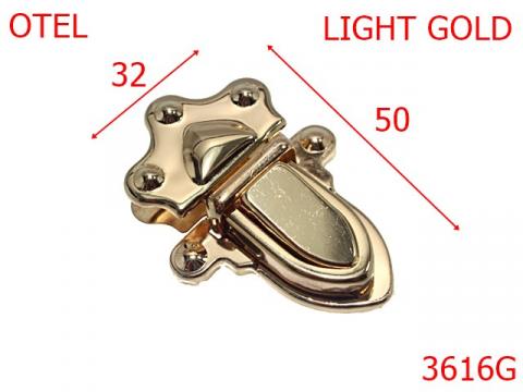 Tik tuk poseta 32x50 mm gold light 12A13 3616G de la Metalo Plast Niculae & Co S.n.c.