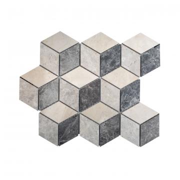 Mozaic marmura Mix Cube, 31 x 27 cm de la Piatraonline Romania