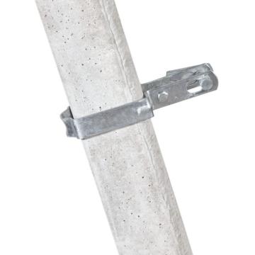 Colier din otel zincat  pentru stalpi din beton 10x12