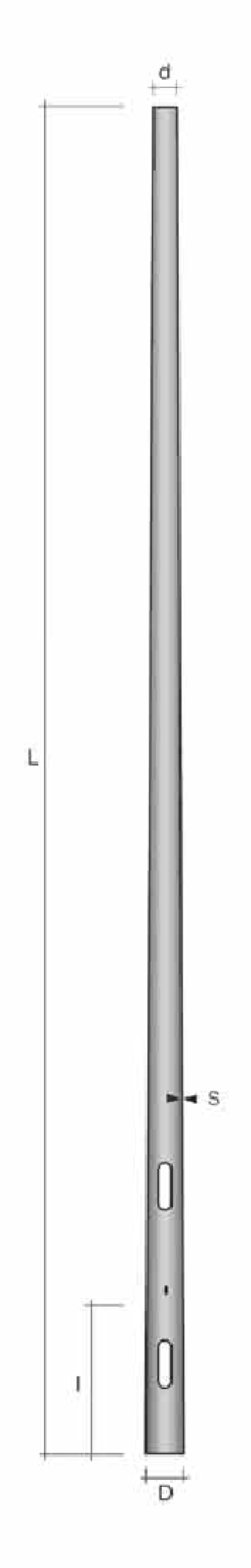 Stalp conic ingropat h=8.8m de la Metalsafe Lighting Srl
