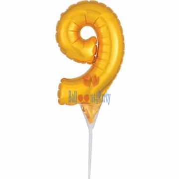 Balon folie tort cifra 9 15 cm