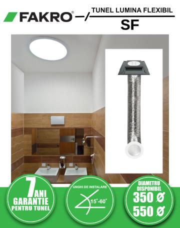 Tunel solar de lumina cu tub flexibil Fakro SF_