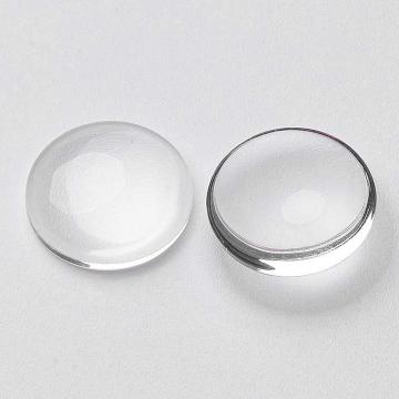 Margele Cabochon sticla transparenta rotund 16mm de la Gemsale Srl