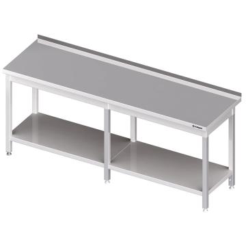 Masa inox cu polita 2400x600x850 mm de la Fimax Trading Srl