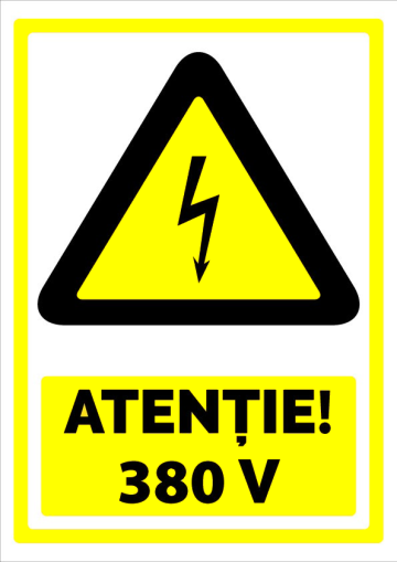 Indicator de securitate atentie 380V