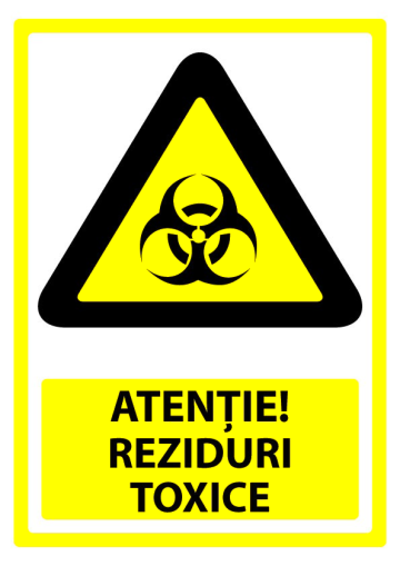 Semn pentru reziduuri toxice de la Prevenirea Pentru Siguranta Ta G.I. Srl