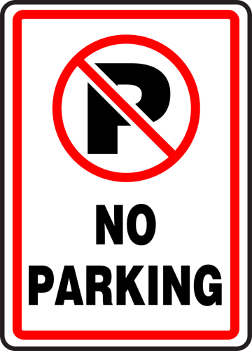 Sign no parking