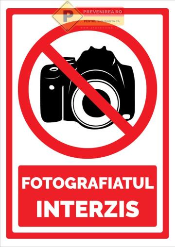 Indicatoare pentru fotografi de la Prevenirea Pentru Siguranta Ta G.I. Srl