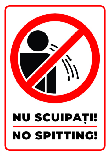 Semn nu scuipati no spitting