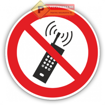 Semne pentru interzicerea telefoanelor mobile de la Prevenirea Pentru Siguranta Ta G.I. Srl