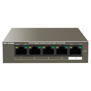 Switch 4 porturi Gigabit PoE, 1 port RJ45 Gigabit - IP-COM