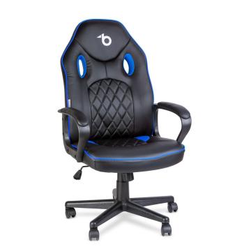 Scaun gamer cu cotiera - negru / albastru - 71 x 53 cm