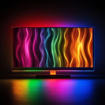 Sir de lumina Smart TV - USB - 30 LED-uri RGB - 3 m de la Rykdom Trade Srl