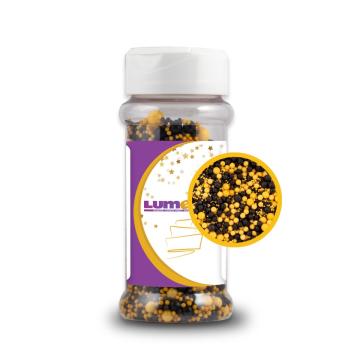 Bomboane perle decor Black-Gold Sprinkle Mix, 80 g de la Lumea Basmelor International Srl