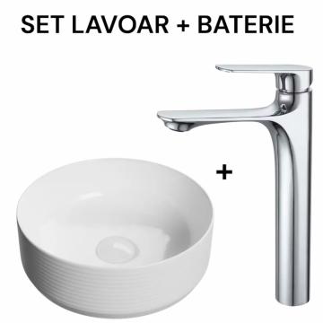 Set lavoar Line + baterie lavoar 525 de la Top Ceramic Design Srl