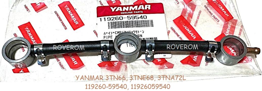 Conducta retur injectoare Yanmar 3TN66E, 3TNE68, 3TNA72L