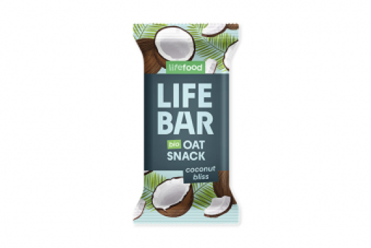 Baton de ovaz cu cocos, bio, 40g, Lifebar