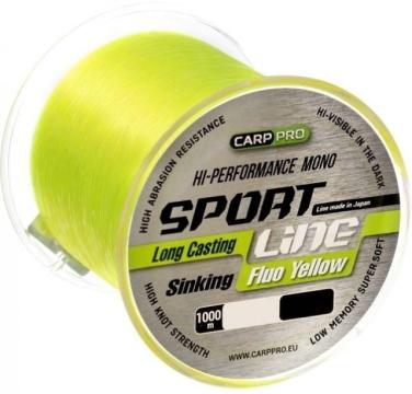 Fir Carp Pro Sport Line, galben-fluo, 1000m de la Pescar Expert
