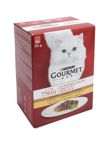 Hrana umeda Purina Gourmet Mon Petit pentru pisici, cu rata