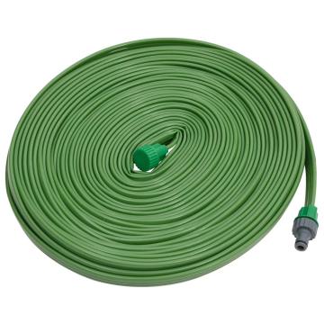 Furtun pentru stropit cu 3 tuburi, verde, 7,5 m, PVC de la VidaXL
