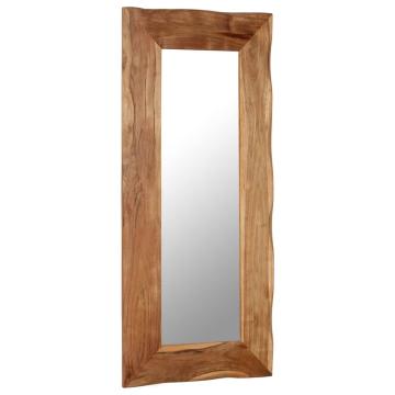 Oglinda cosmetica, 50 x 110 cm, lemn masiv de acacia