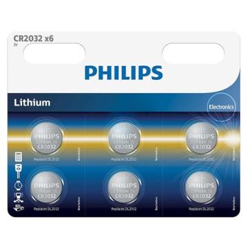 Baterie lithium CR2032 blister 6 buc Philips de la Sil Electric Srl