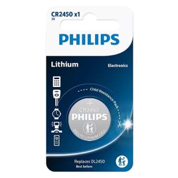 Baterie lithium CR2450 blister 1 buc Philips de la Sil Electric Srl