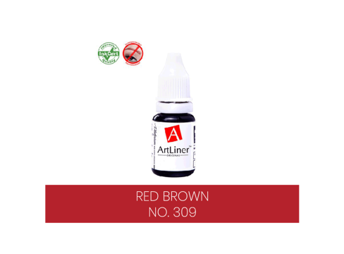 Pigment buze micropigmentare ArtLiner red brown 10ml de la Visagistik