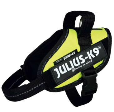 Ham Julius K9 pentru caini, 40-53 cm, negru-neon, Mini-S