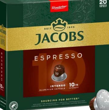 Capsule cafea Jacobs Espresso Intenso aluminium 20 capsule