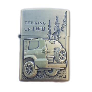 Bricheta Zippo, 3D relief, metalica, King of 4WD M4