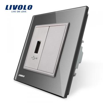Priza USB Livolo (5V 2.1A) de la Konstructhor All Srl