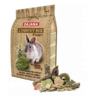 Hrana completa Dajana Country Mix pentru iepuri, 1000 g