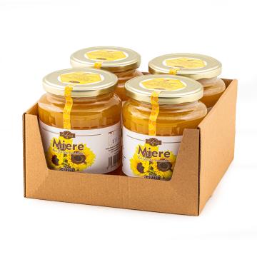 Miere de albine Floarea Soarelui la borcan - Tava 980gx4 buc