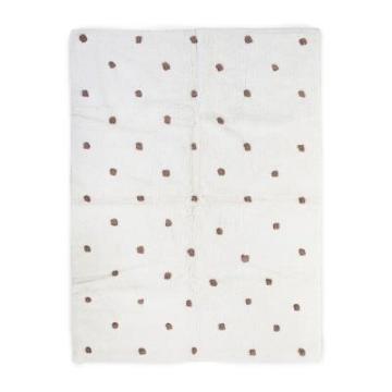 Covor Childhome - Kids Rug Dots - 120x160cm - Off white/Rust