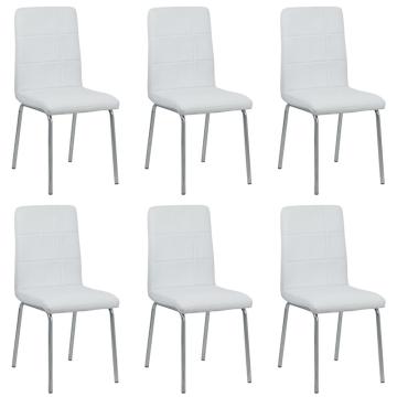 Set 6 scaune bucatarie CS230-alb