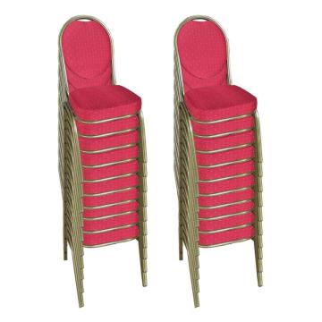 Set scaune de evenimente stivuibile 20 bucati-rosu spatar