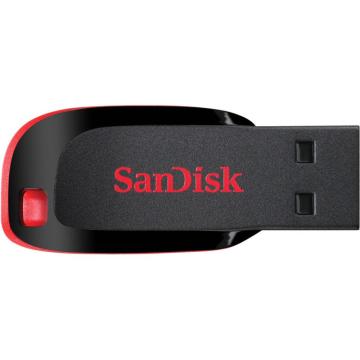 Memorie USB SanDisk Cruzer Blade, 16GB, USB 2.0, Negru
