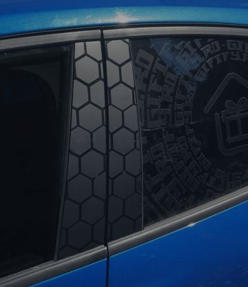 Sticker auto - hexagon stalp V1 de la Elvis Fit Enterprises Srl