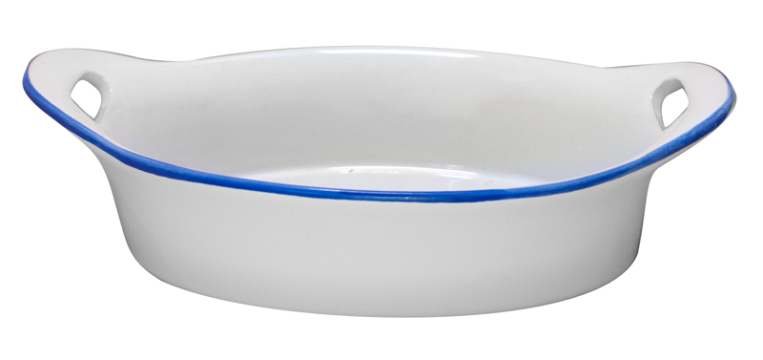 Tava ovala de copt Culinaro Ceramica 20,8x12x5,8cm ceramica de la Kalina Textile SRL