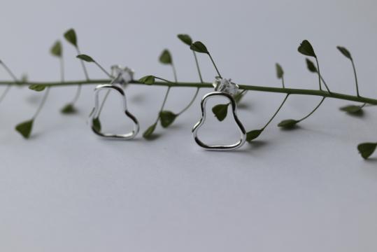 Cercei argint Organic Mode de la Raw Jewellery Srl