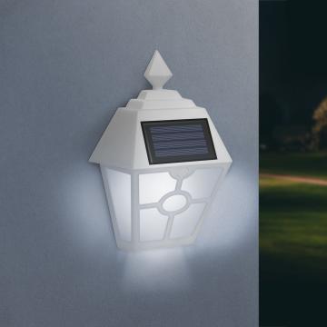 Lampa solara LED - alb, alb rece - 14 x 6,2 x 19 cm de la Future Focus Srl