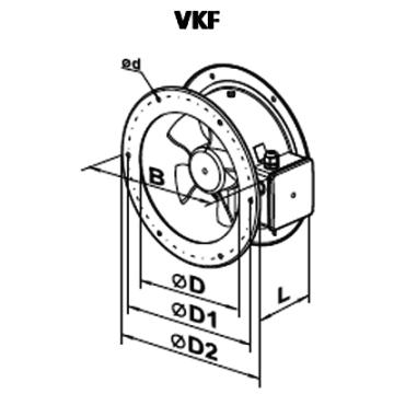 Ventilator axial VKF 4E 450 de la Ventdepot Srl